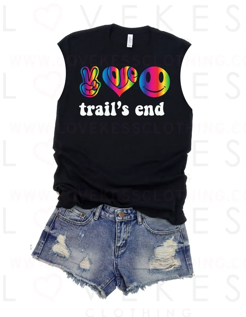 Peace Love Happy Camp Muscle Tee by LoveKess Clothing