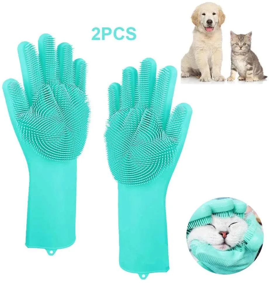 Pet Grooming Shampoo Gloves for Dogs and Cats