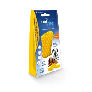 Pet   Me Medium Short and Long Hair Pet Brush Yellow