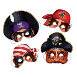 Pirate Masks 4pk