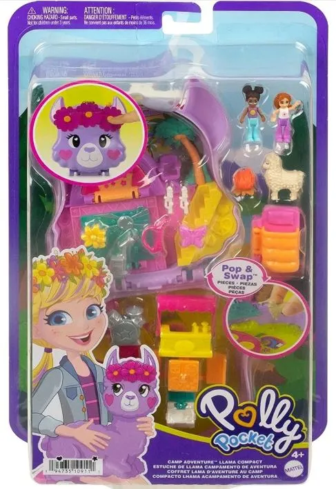 Polly Pocket Camp Adventure Llama Compact