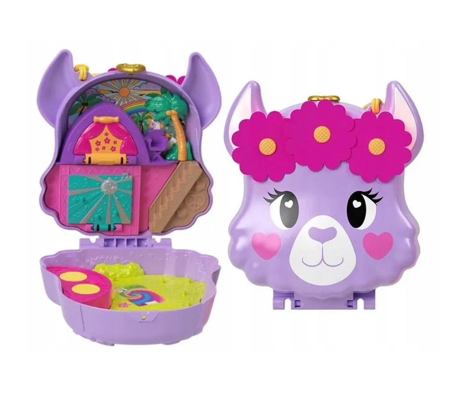 Polly Pocket Camp Adventure Llama Compact