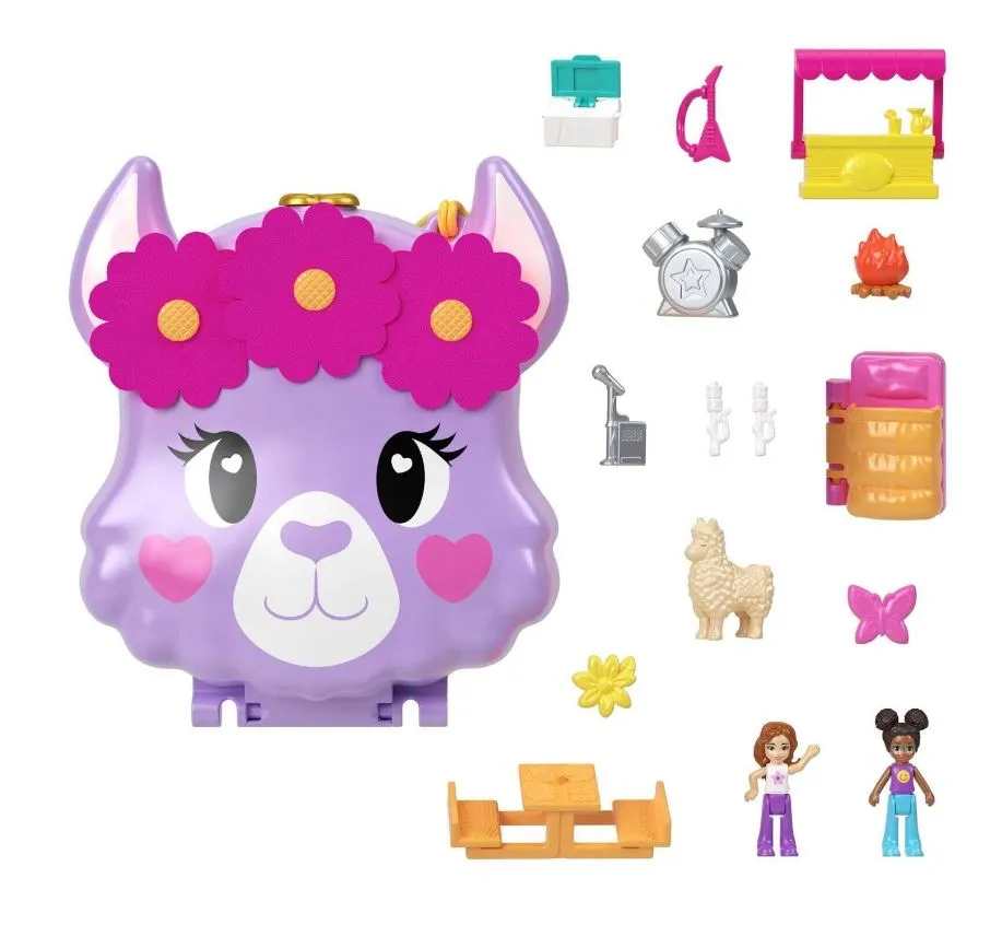 Polly Pocket Camp Adventure Llama Compact