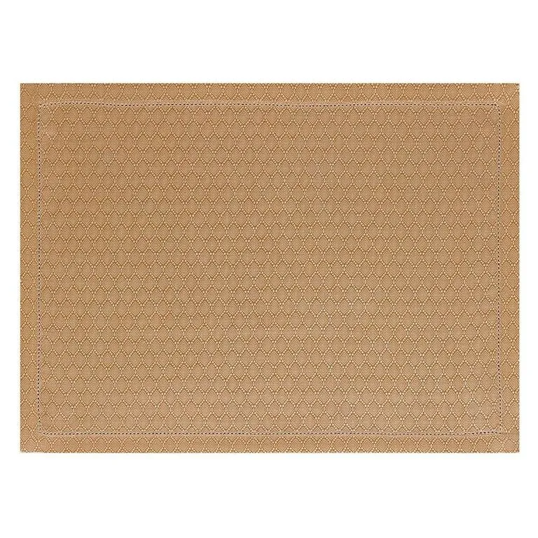 Portofino Geo Brown Placemats by Le Jacquard Français