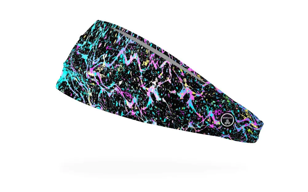 RAVEbandz The Pro - Wide Stretch Headband (Color Run)