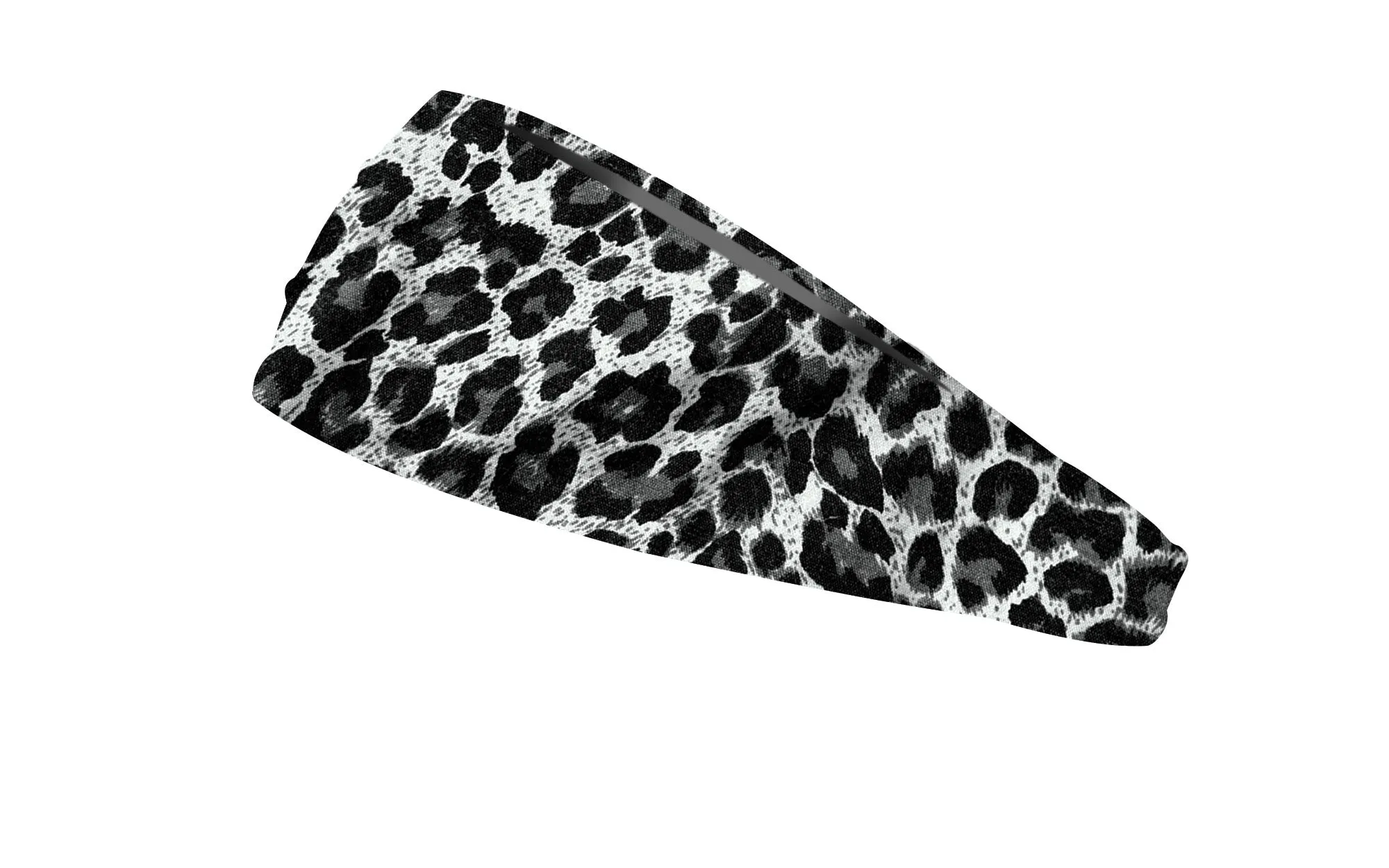 RAVEbandz The Pro - Wide Stretch Headband (Grey Cheetah)