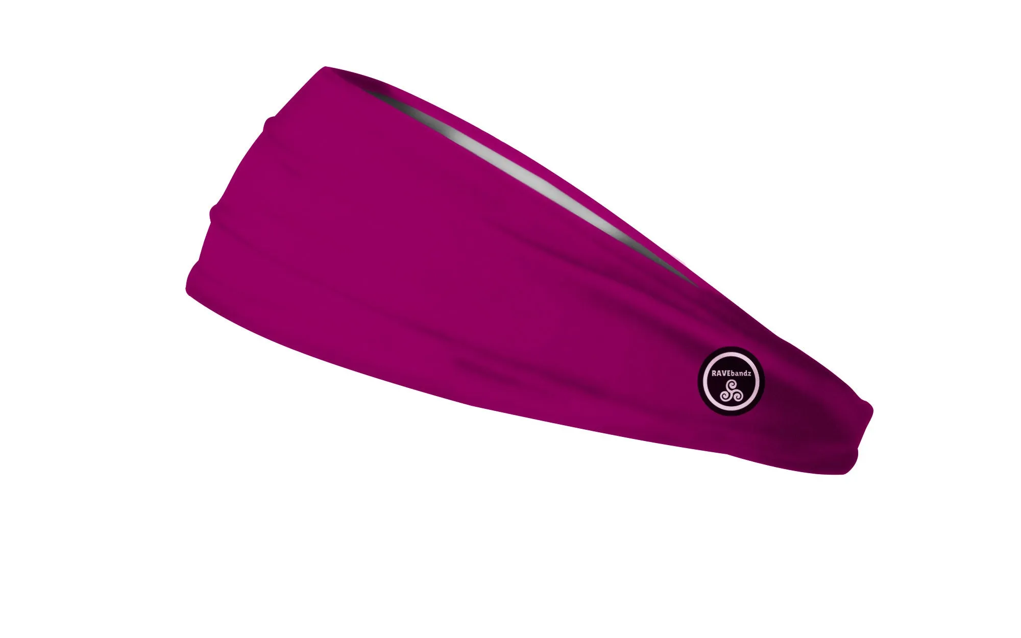 RAVEbandz The Pro - Wide Stretch Headband (Solid Magenta)