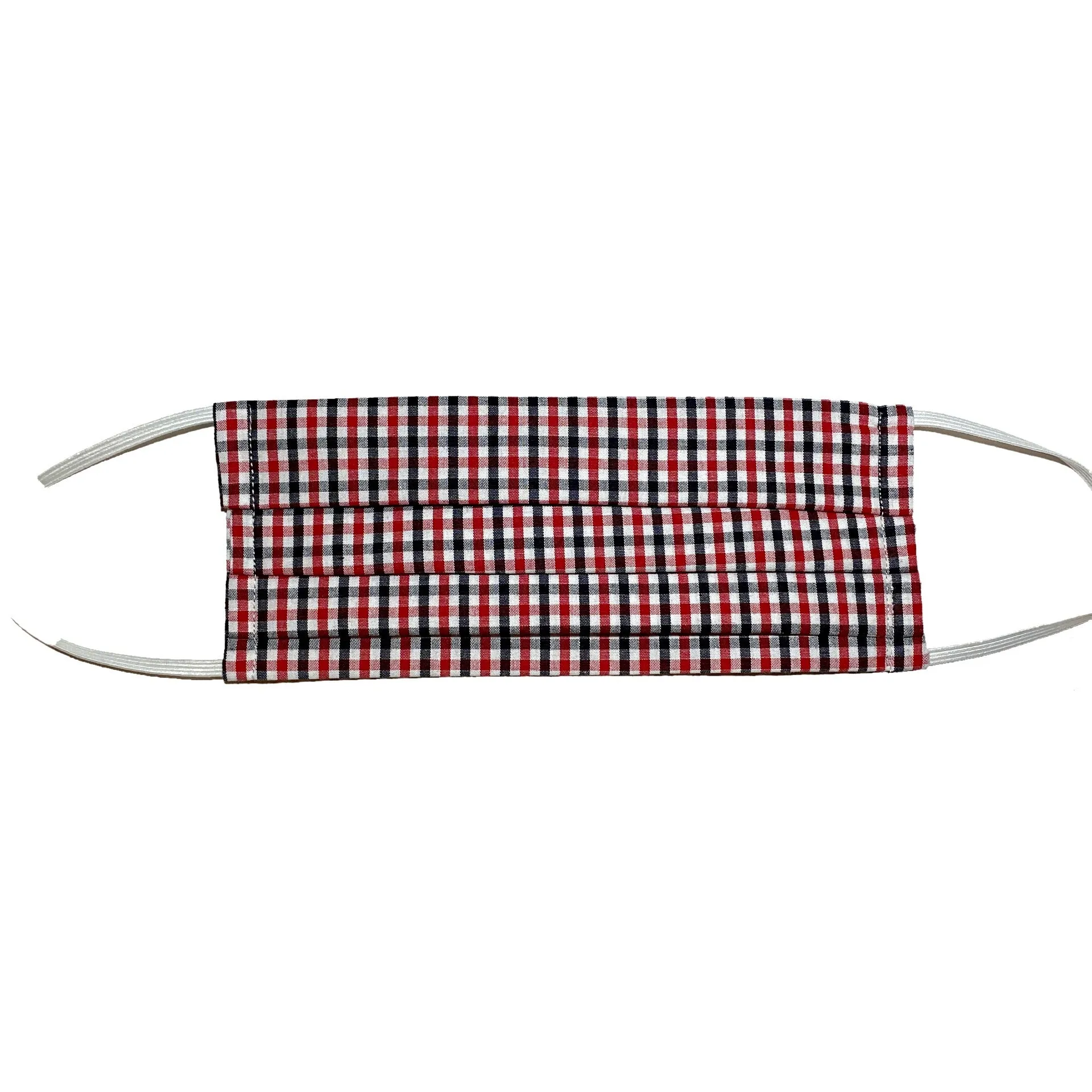 Red and Black Gingham Mask