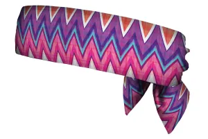 REVERSIBLE Chevron Plaid/Purple Head Tie (SKU 3037 HTB)