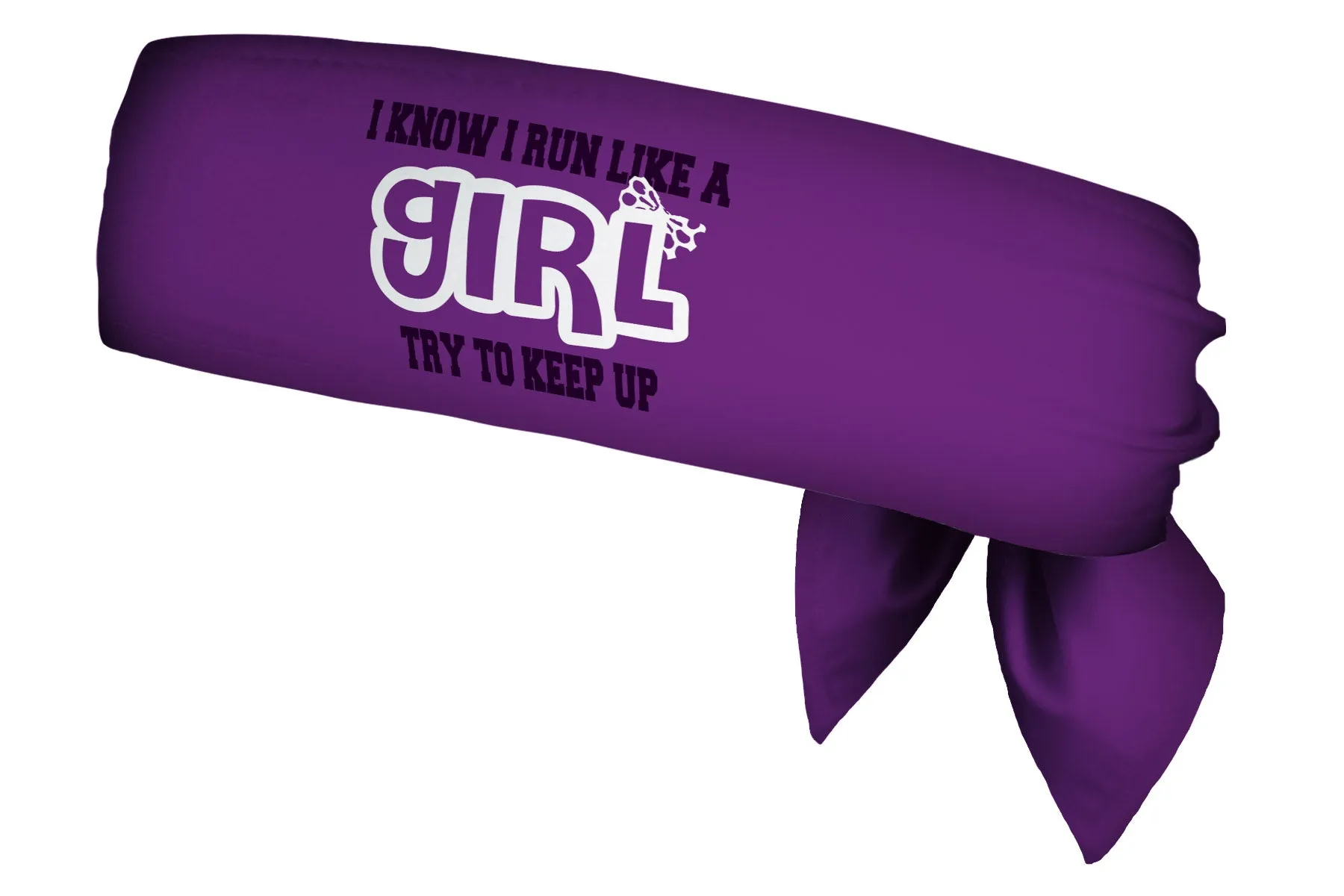 REVERSIBLE Love Hate Run/Run Like A Girl Head Tie (SKU 1379 HTB)