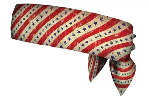 REVERSIBLE Vintage Stars/Stripes Head Tie (SKU 1265 HTB)