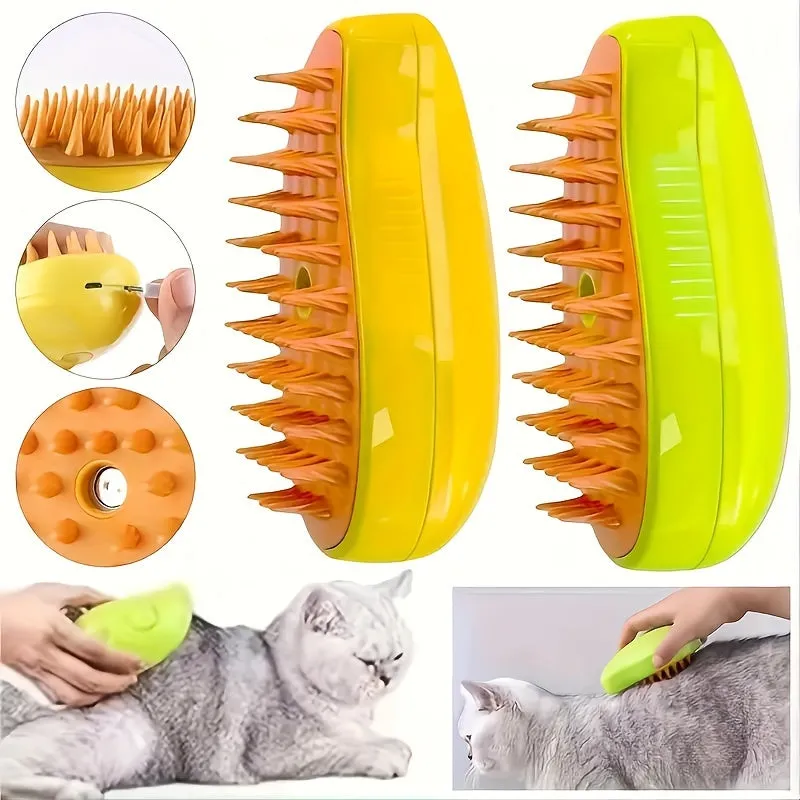 Revolutionary 3in1 Cat Grooming Tool for Gentle Cleaning