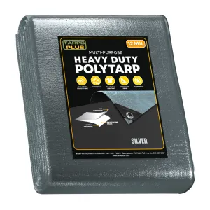 Silver Poly Tarp 16' x 30'