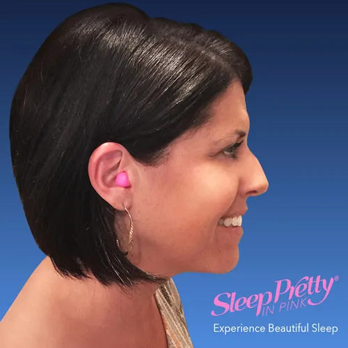 Sleep Pretty in Pink Foam Ear Plugs NRR 32 Hearing (snoring) Protection