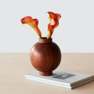 Tikal Wood Bud Vase