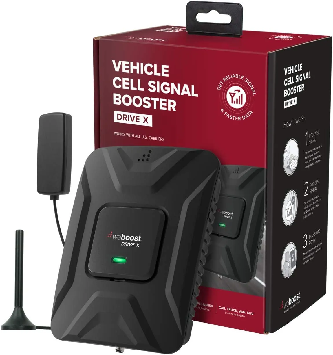 weBoost Drive X Vehicular Multi-User Cellular Signal Booster Kit