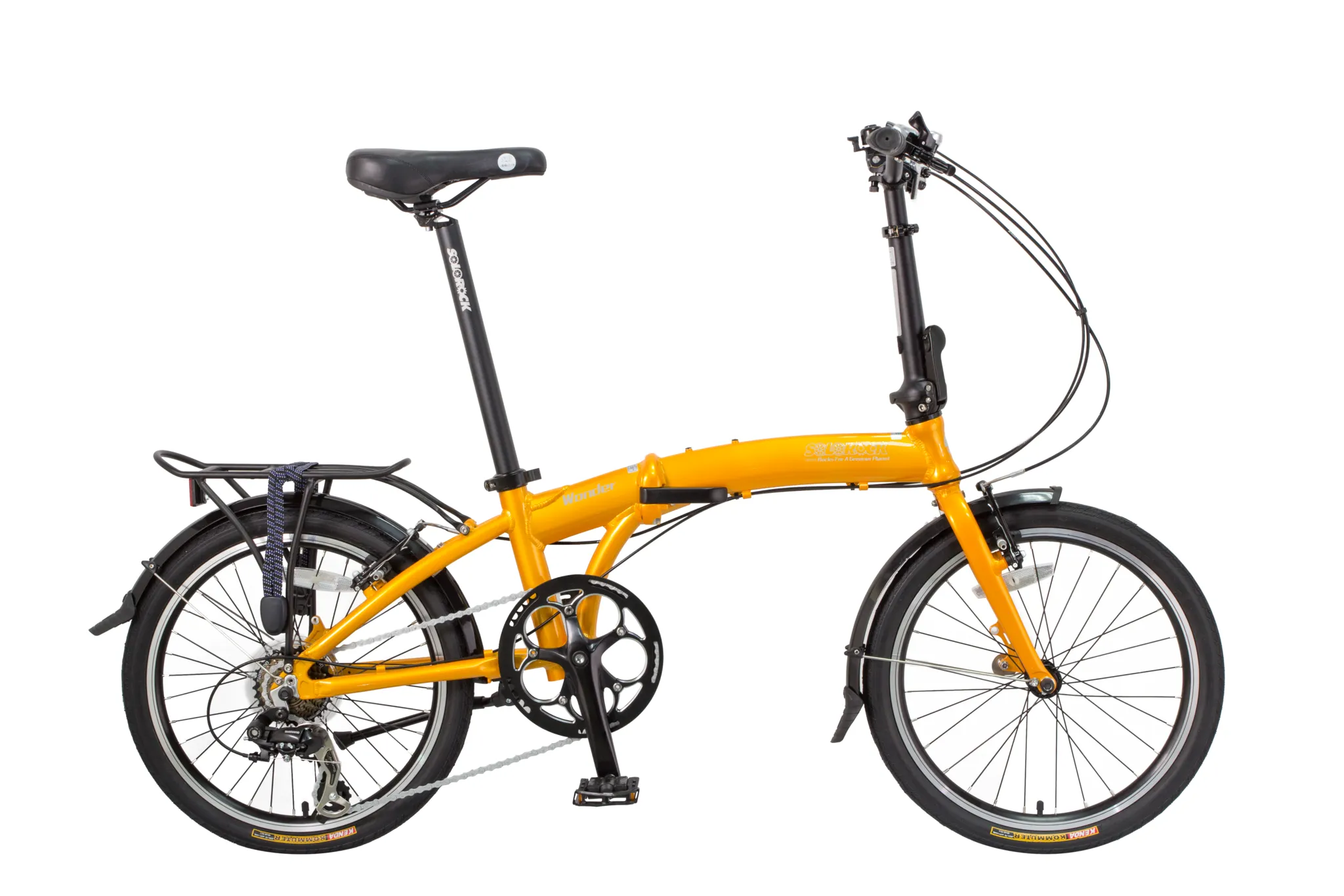 Wonder - SOLOROCK 20" 8 Speed Aluminum Folding Bike - Disc Brakes